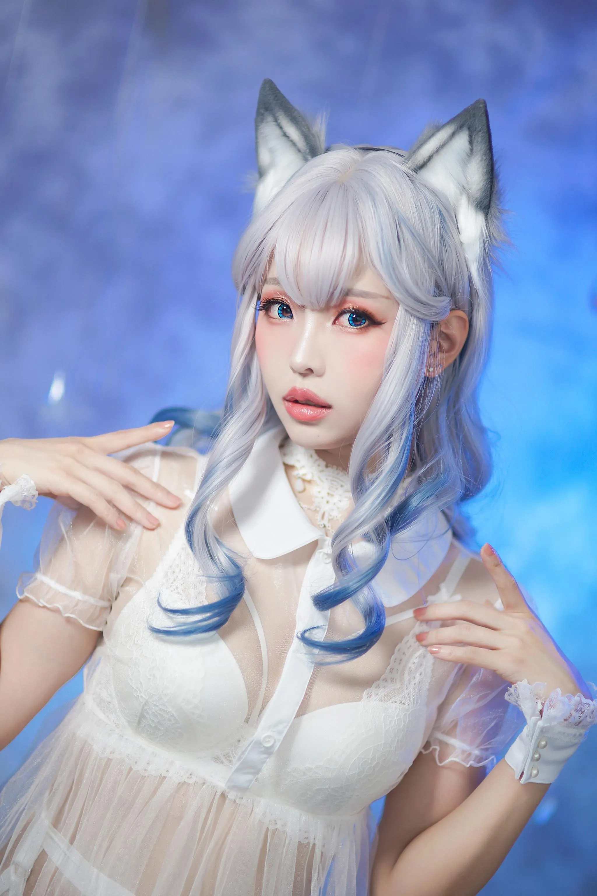 ElyEE子 – NO.43 猫耳白丝带 [48P]插图